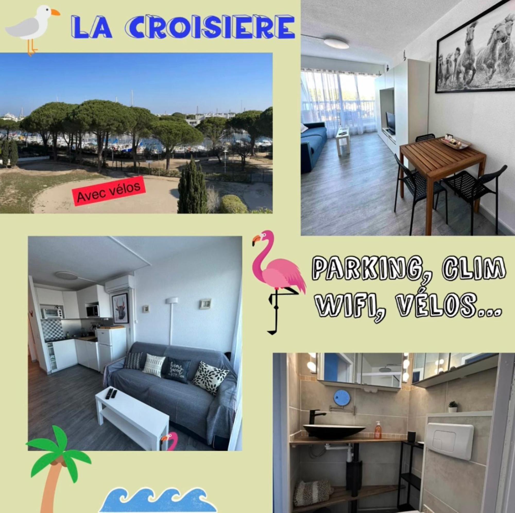 Studio vue port à 500m de la plage Le Grau-du-Roi Extérieur photo